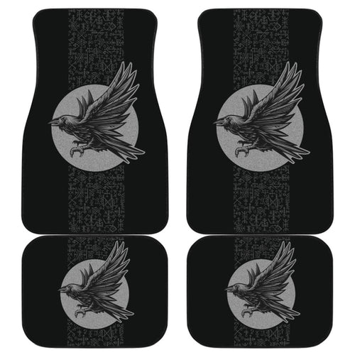 Raven Viking Odin Rune Symbols Amazing Gift Ideas Car Floor Mats