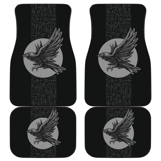 Raven Viking Odin Rune Symbols Amazing Gift Ideas Car Floor Mats