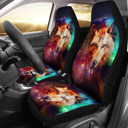 Amazing Gift Ideas Wolf Galaxy Car Seat Covers