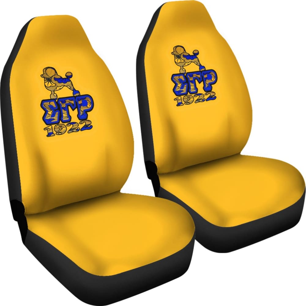 Yellow Sigma Gamma Rho Car Seat Covers
