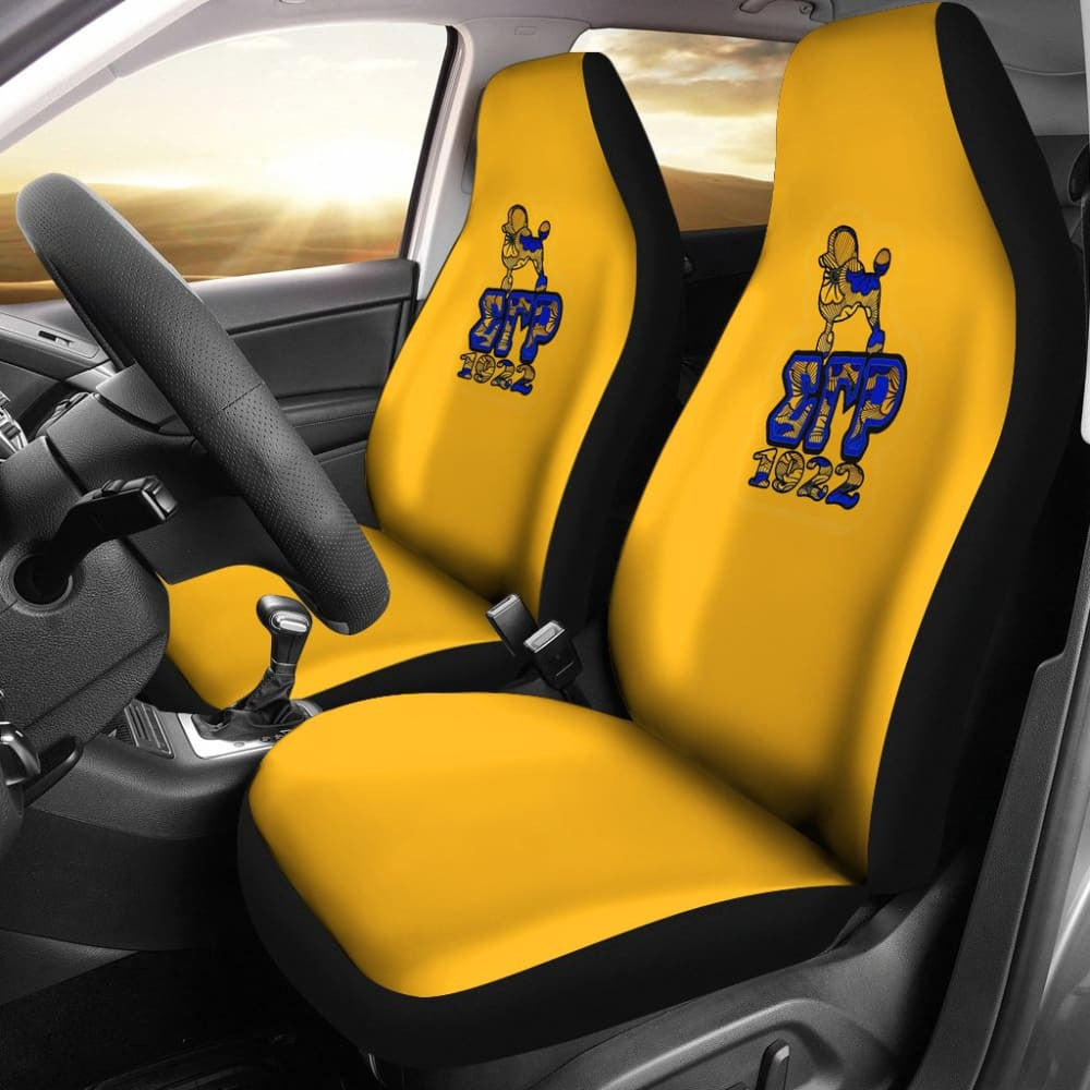Yellow Sigma Gamma Rho Car Seat Covers
