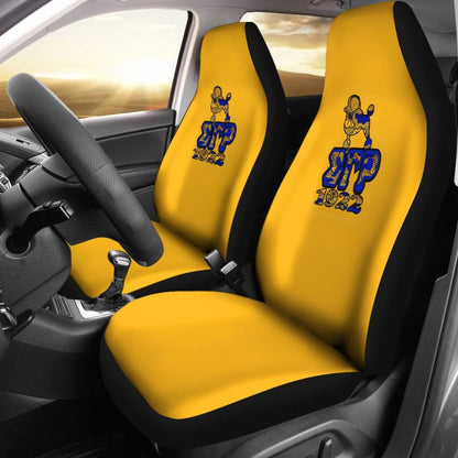 Yellow Sigma Gamma Rho Car Seat Covers