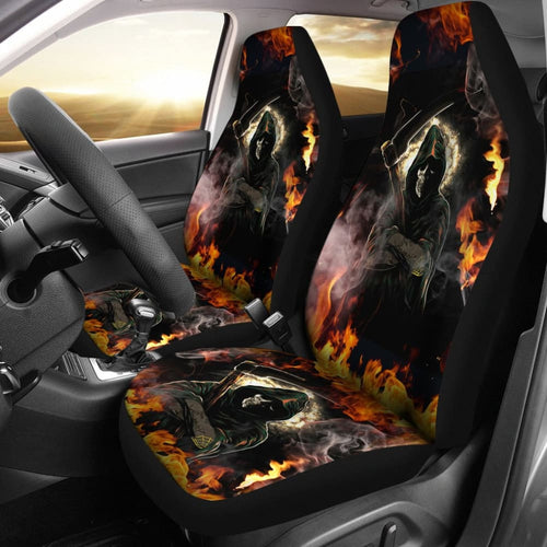 No Way Against Flame Grim Reaper Car Seat Covers