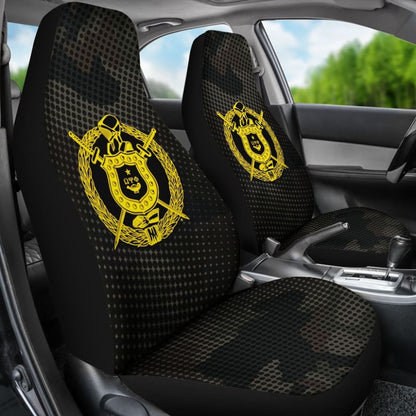 Omega Psi Phi Brown Camo Car Seat Covers
