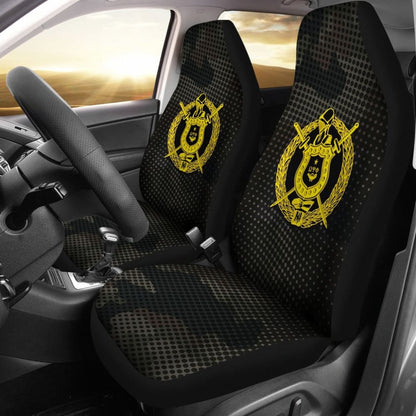 Omega Psi Phi Brown Camo Car Seat Covers