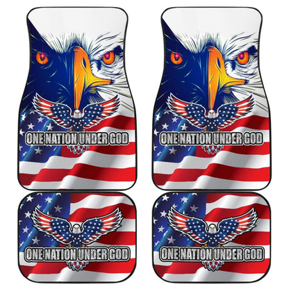 One Nation Under God American Flag Day Car Floor Mats