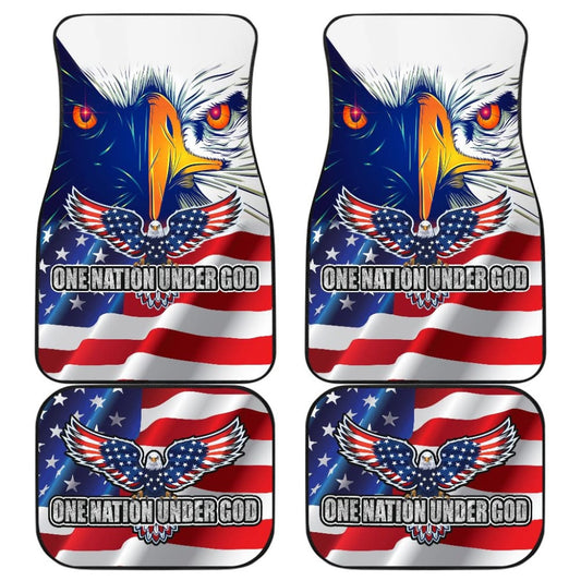 One Nation Under God American Flag Day Car Floor Mats