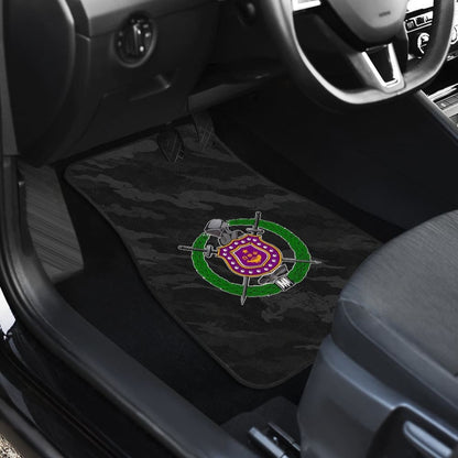 Omega Psi Phi Dark Blue Camo Car Floor Mats
