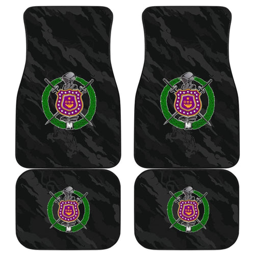 Omega Psi Phi Dark Blue Camo Car Floor Mats
