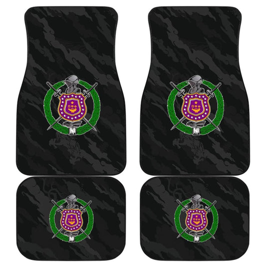Omega Psi Phi Dark Blue Camo Car Floor Mats