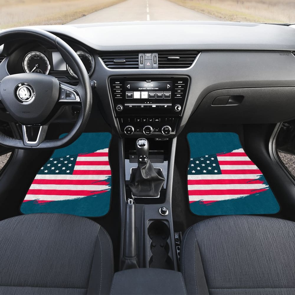 Blue Stars Stripes American Flag Car Floor Mats