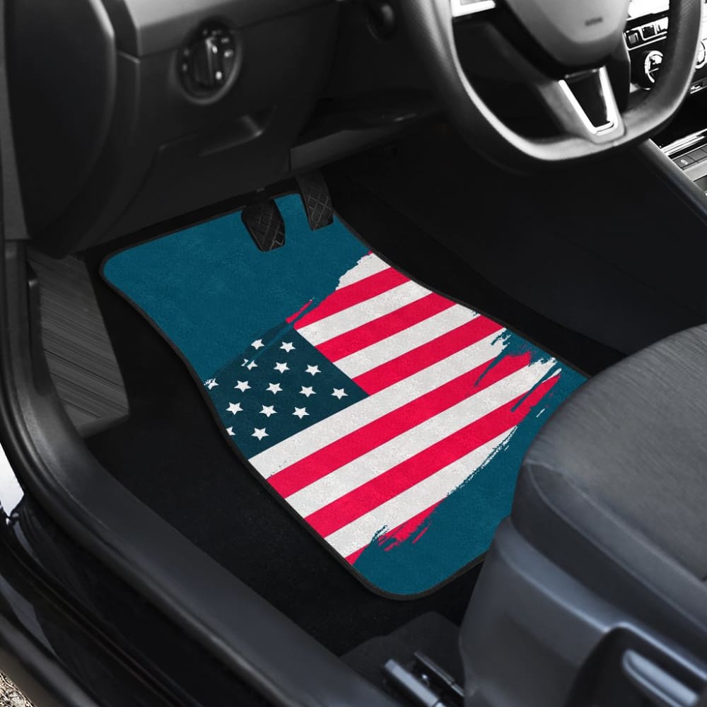 Blue Stars Stripes American Flag Car Floor Mats