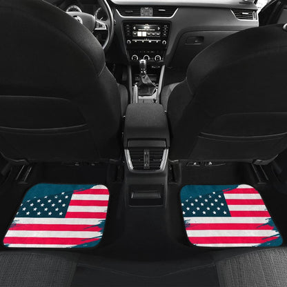 Blue Stars Stripes American Flag Car Floor Mats