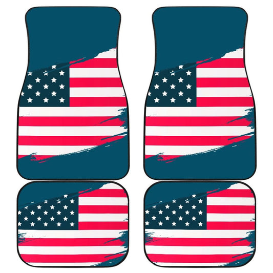 Blue Stars Stripes American Flag Car Floor Mats