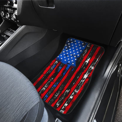 Amazing Thin Red Line American Flag Car Floor Mats