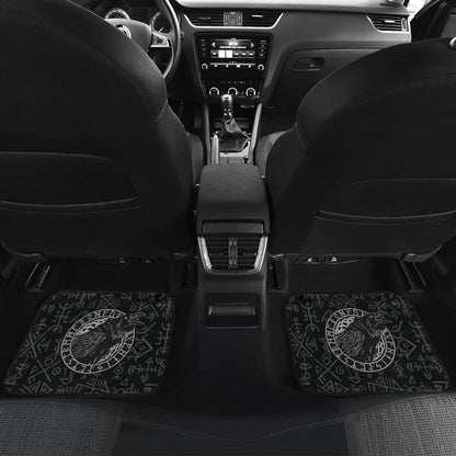 Viking Raven Odin Vegvisir Symbol Car Floor Mats