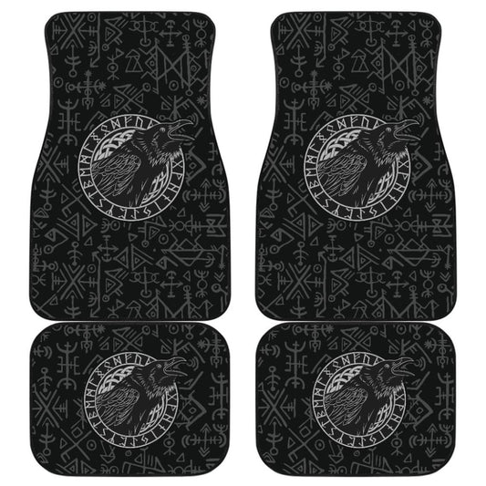 Viking Raven Odin Vegvisir Symbol Car Floor Mats