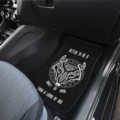Wolf of Odin Fenrir Vegvisir Symbol Car Floor Mats