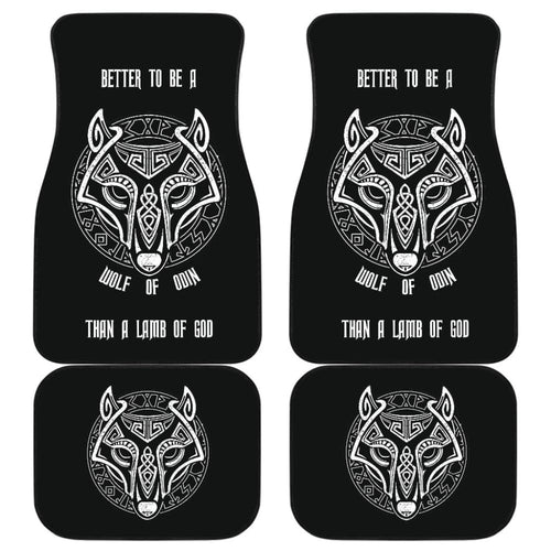 Wolf of Odin Fenrir Vegvisir Symbol Car Floor Mats