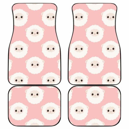 Cute Sheep Pattern Front And Back Car Mats