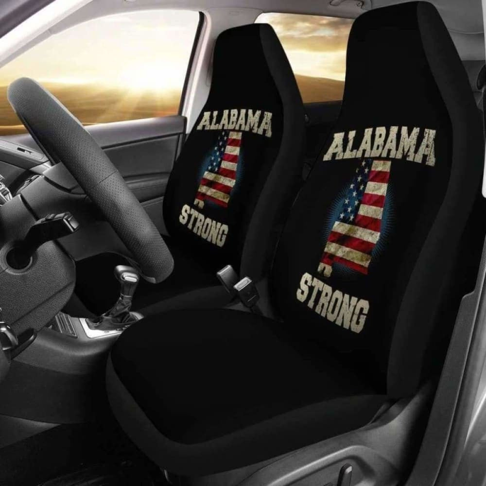 Alabama Strong State Flag Car Seat Covers