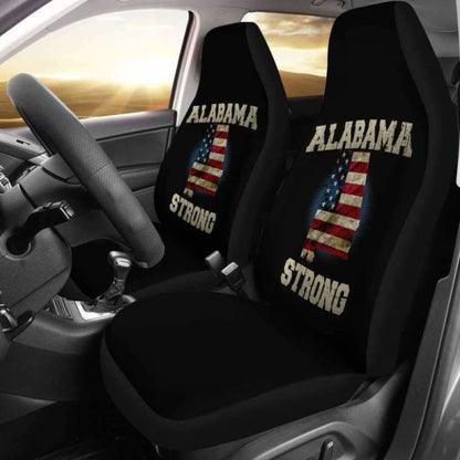 Alabama Strong State Flag Car Seat Covers