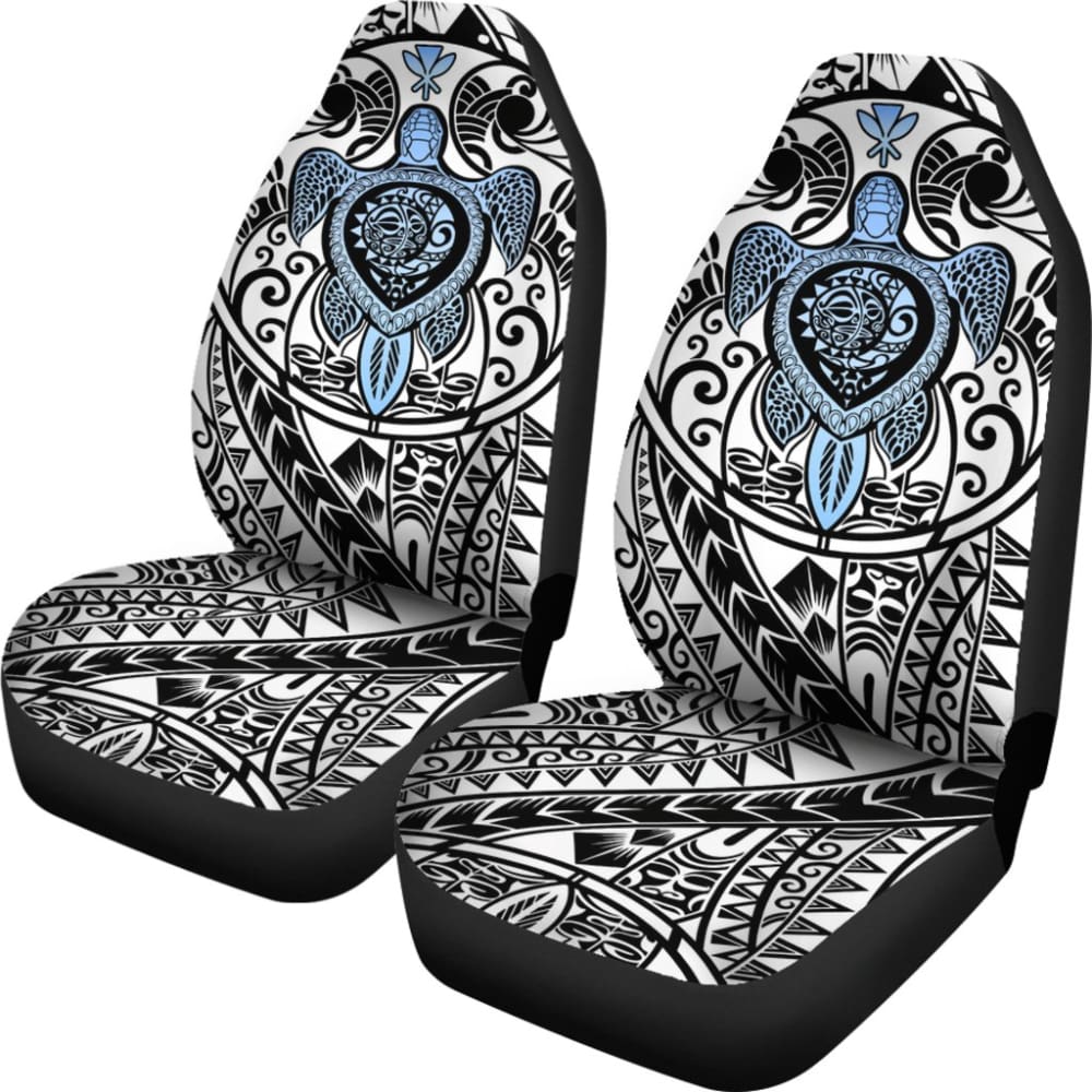 Amazing Kanaka Maoli Hawaiian Polynesian Tattoo Turtle Car Seat Covers