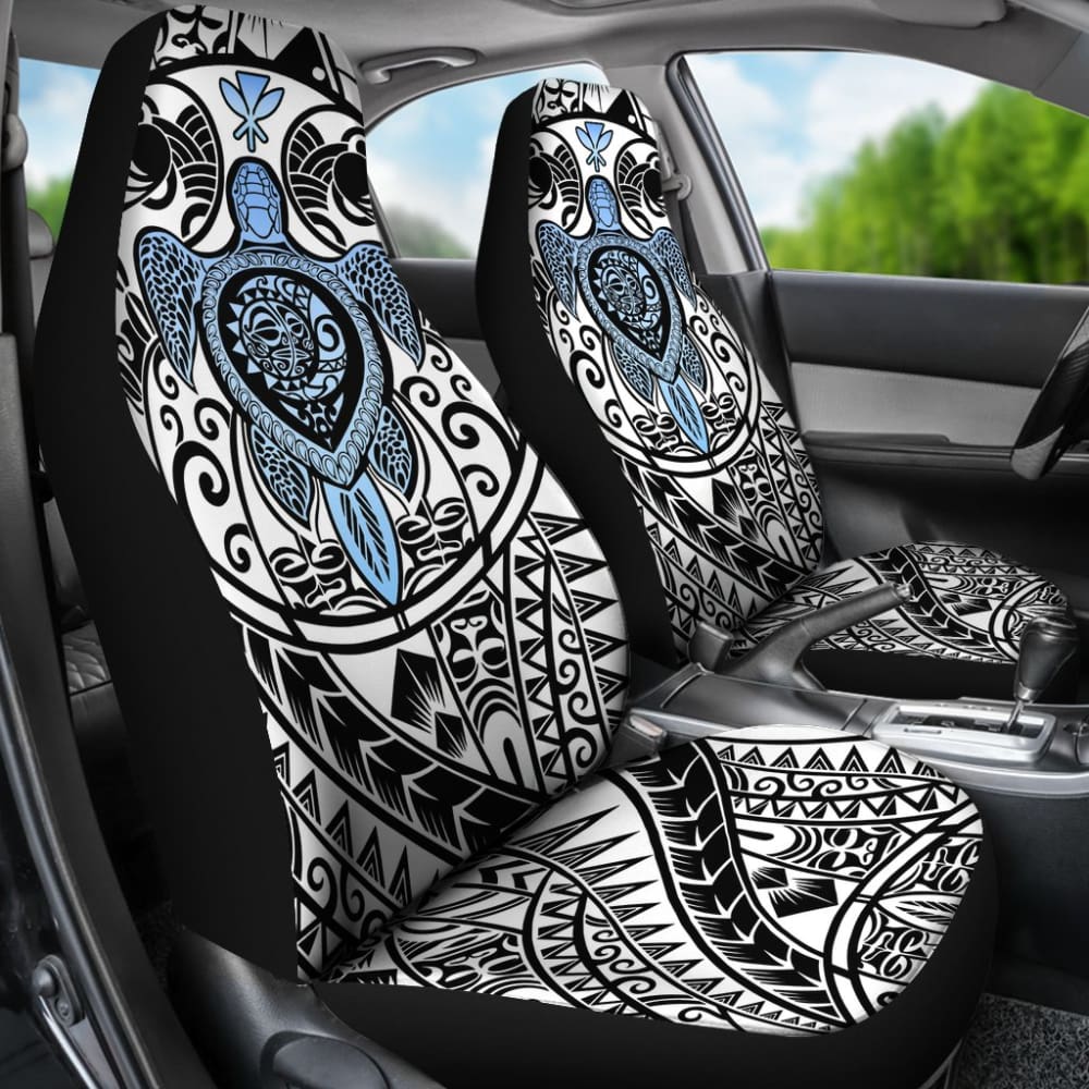 Amazing Kanaka Maoli Hawaiian Polynesian Tattoo Turtle Car Seat Covers
