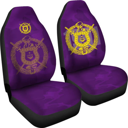 Omega Psi Phi Fraternity Car Seat Covers Camouflage