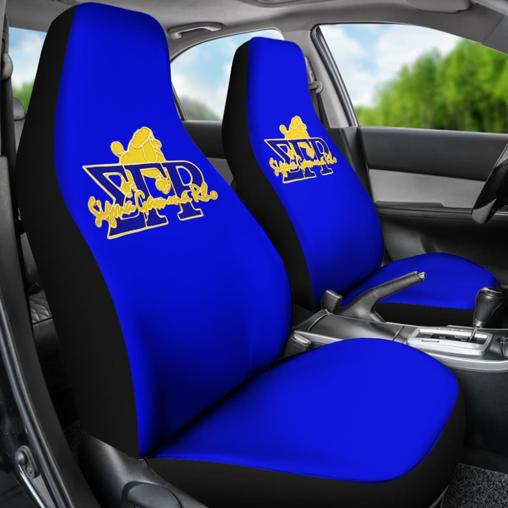 Blue Sigma Gamma Rho Car Seat Covers