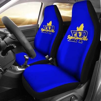 Blue Sigma Gamma Rho Car Seat Covers