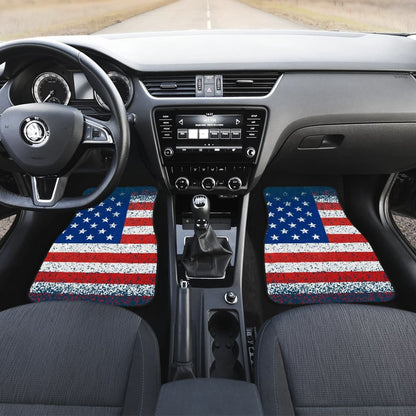 Classic Patriotic American Flag Car Floor Mats