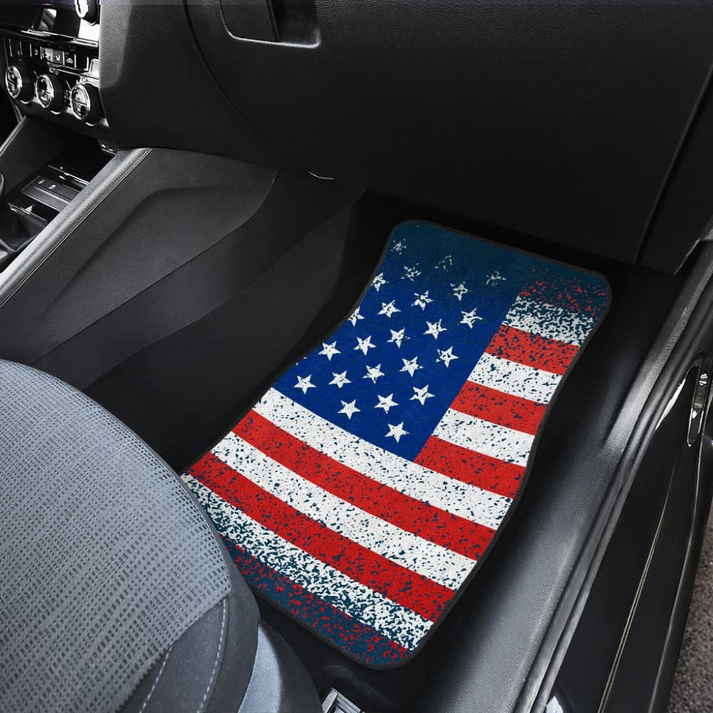 Classic Patriotic American Flag Car Floor Mats