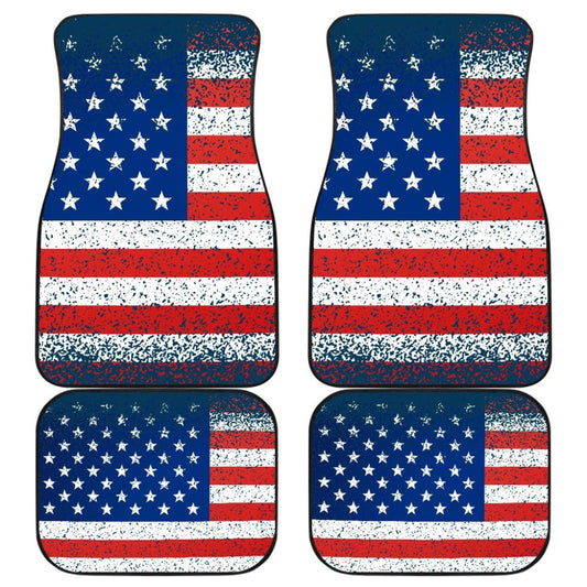 Classic Patriotic American Flag Car Floor Mats
