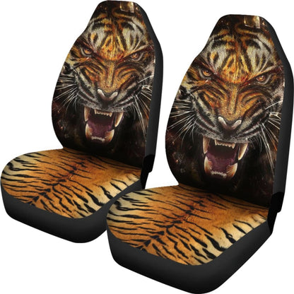 Angry Tiger Roar Car Seat Covers