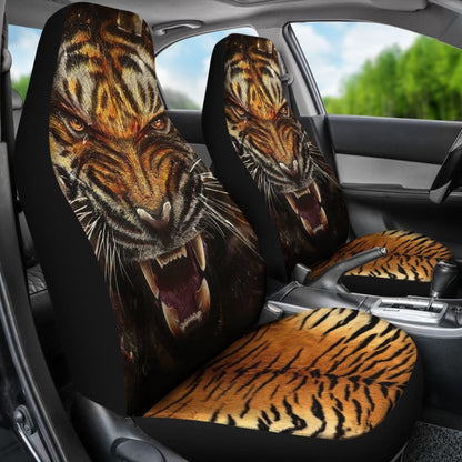Angry Tiger Roar Car Seat Covers