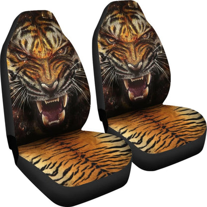 Angry Tiger Roar Car Seat Covers