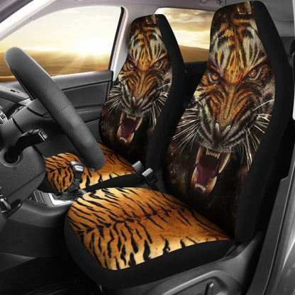 Angry Tiger Roar Car Seat Covers