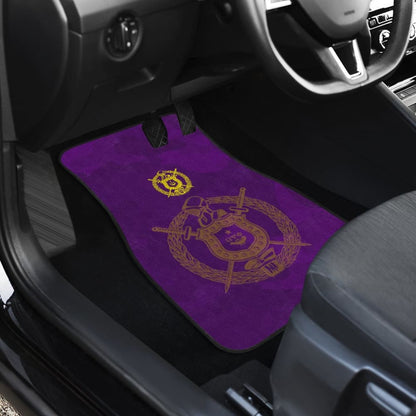 Omega Psi Phi Crest Purple Camouflage Car Floor Mats
