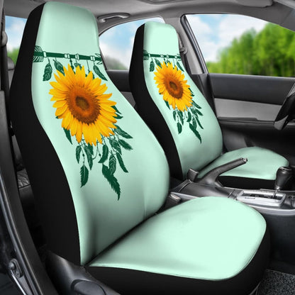 Amazing Gift Ideas Sunflower Native American Pattern Celeste Background Car Seat Covers