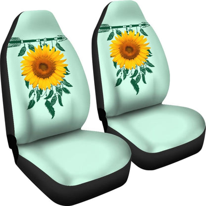 Amazing Gift Ideas Sunflower Native American Pattern Celeste Background Car Seat Covers