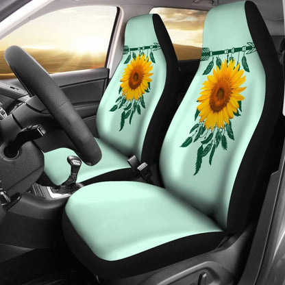 Amazing Gift Ideas Sunflower Native American Pattern Celeste Background Car Seat Covers