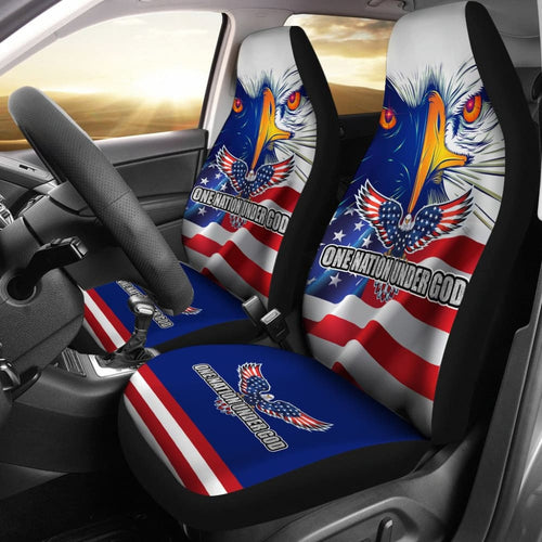 One Nation Under God American Flag Day Car Seat Covers