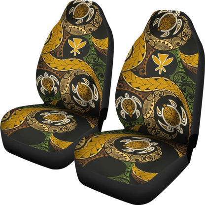 Amazing Native Hawaiians Kanaka Maoli Polynesian Tattoo Turtle Car Seat Covers