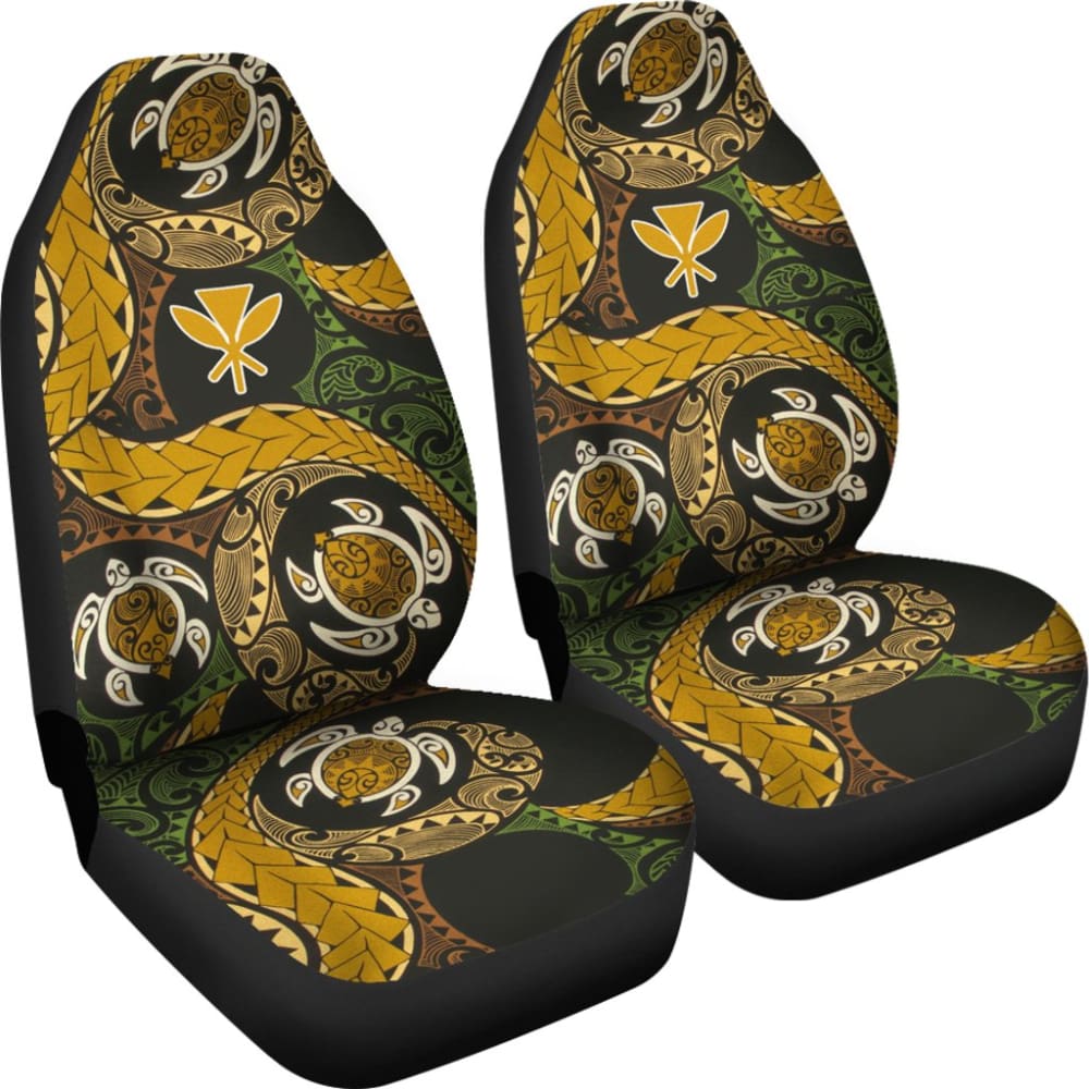 Amazing Native Hawaiians Kanaka Maoli Polynesian Tattoo Turtle Car Seat Covers
