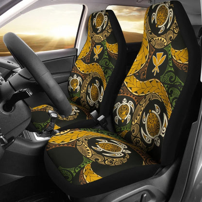 Amazing Native Hawaiians Kanaka Maoli Polynesian Tattoo Turtle Car Seat Covers