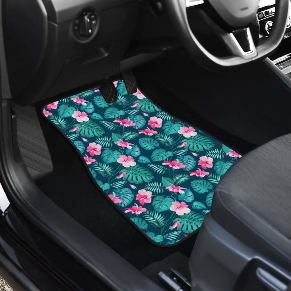 Pattern Flower Tropical Summer Car Floor Mats