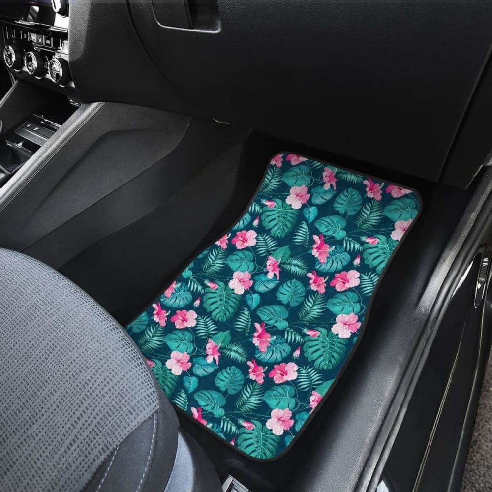 Pattern Flower Tropical Summer Car Floor Mats