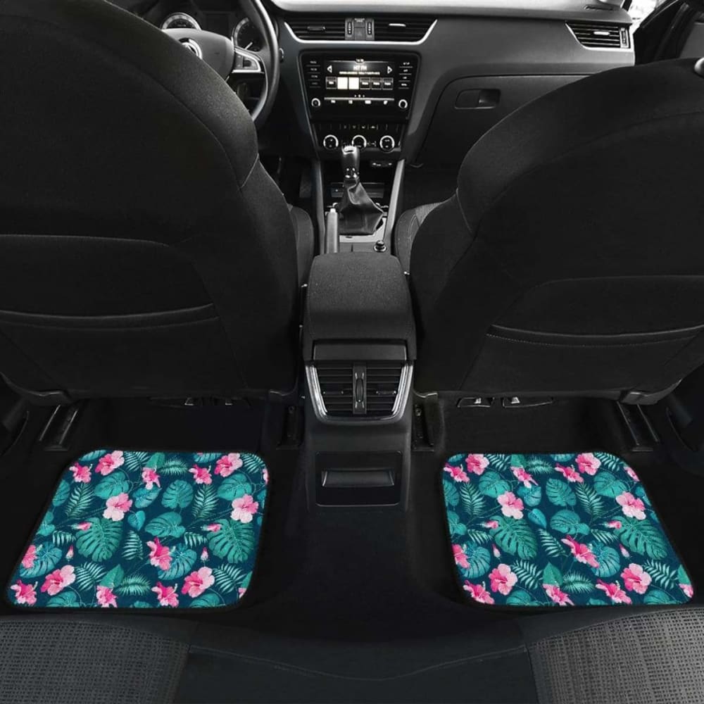 Pattern Flower Tropical Summer Car Floor Mats