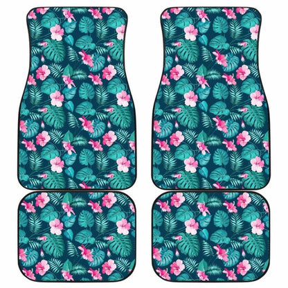Pattern Flower Tropical Summer Car Floor Mats